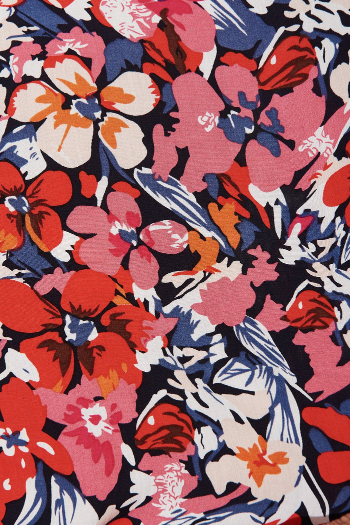Massa Top In Pink Floral - fabric