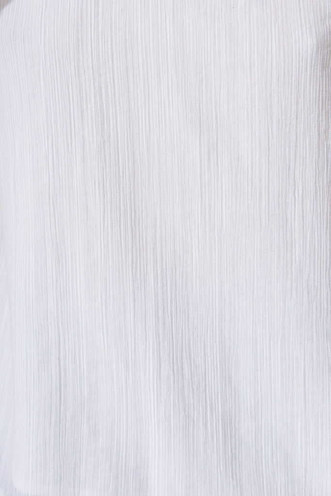 Venica Top In White Broderie - fabric