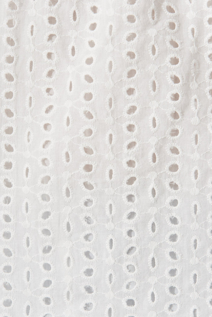Lichfield Top In White Broderie - fabric