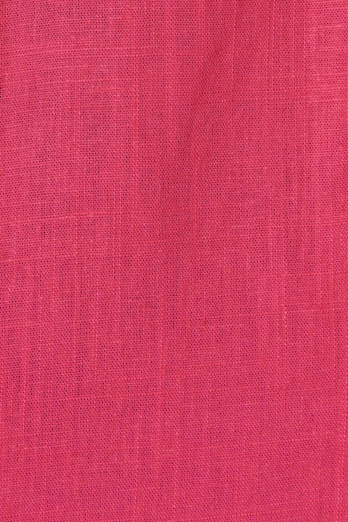 Novena Cami Top in Hot Pink Linen Blend - fabric