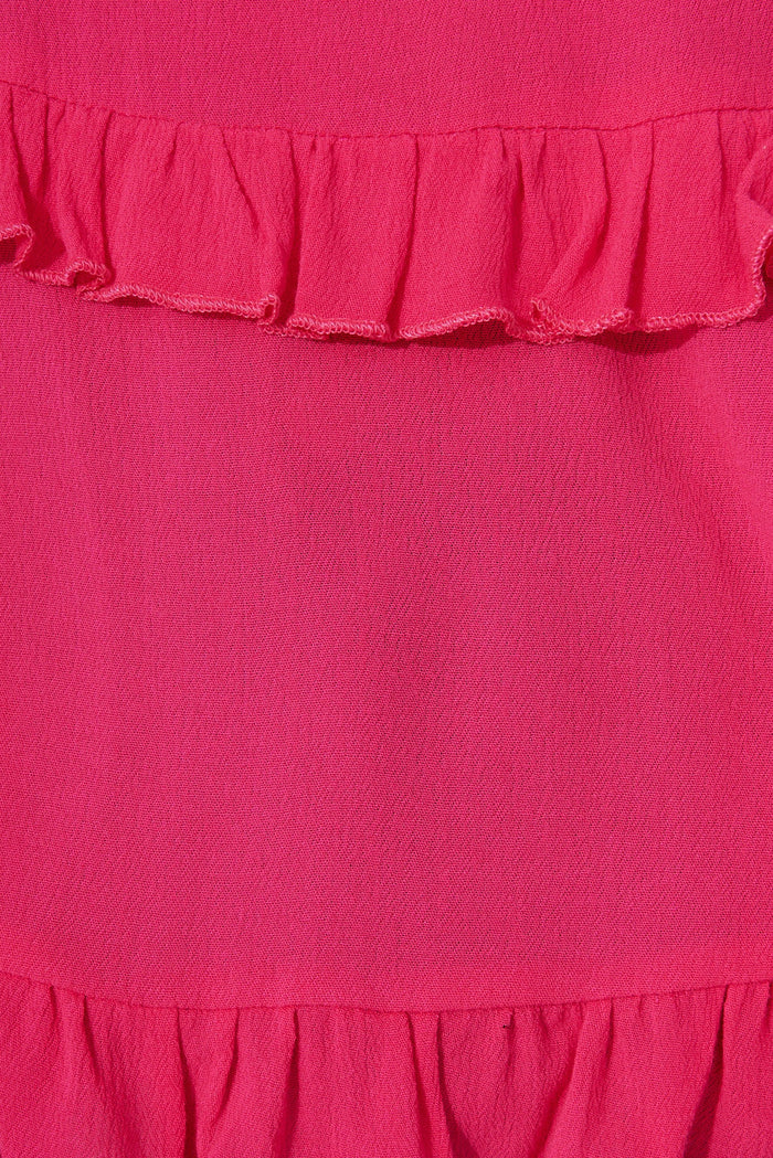 Ely Top In Pink - fabric