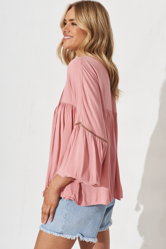 Altamura Top In Pink - side