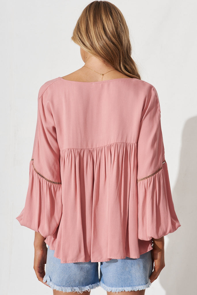 Altamura Top In Pink - back