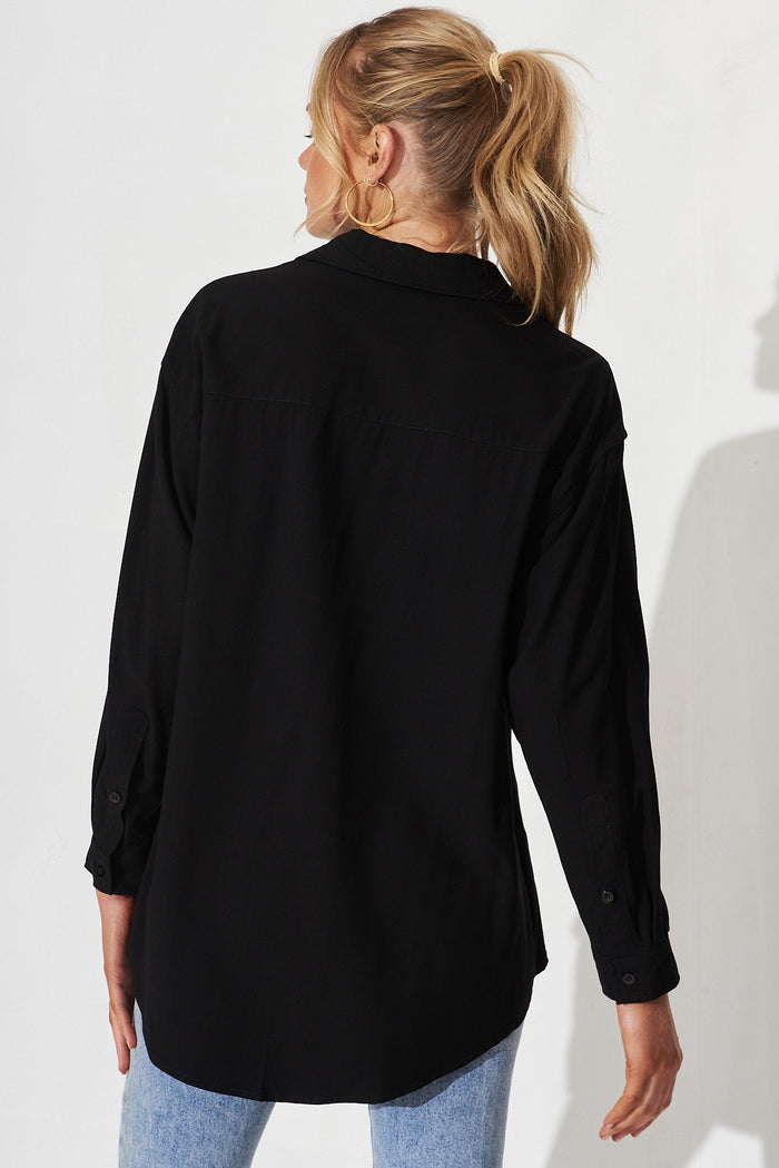 Milton Shirt In Black - back