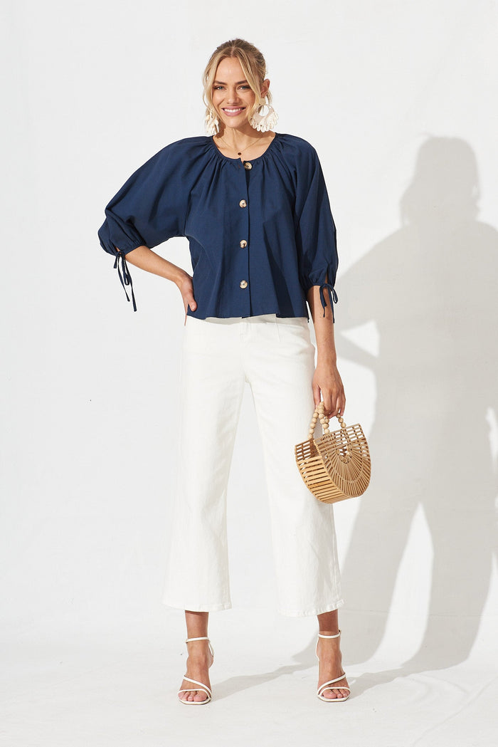 Acton Top In Navy - St Frock (Dev)