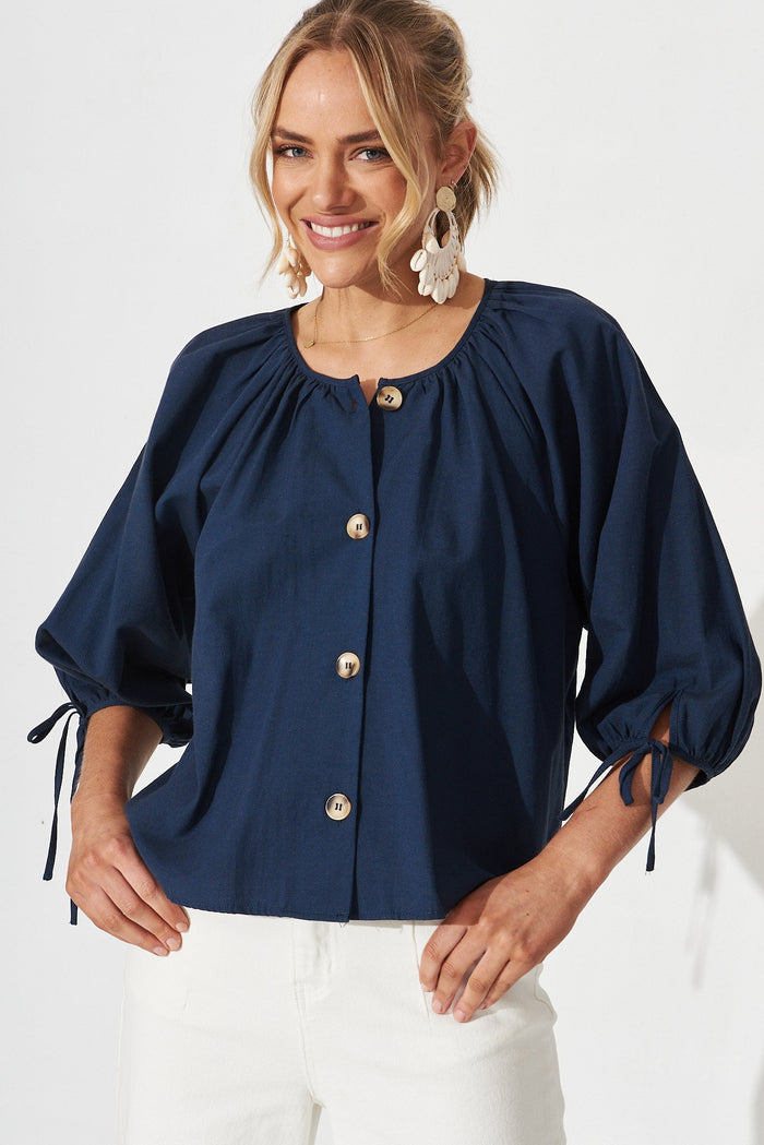 Acton Top In Navy - St Frock (Dev)