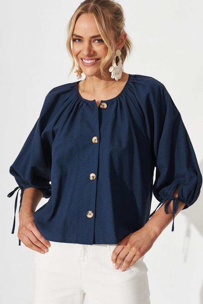 Acton Top In Navy - St Frock (Dev)