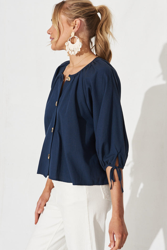 Acton Top In Navy - St Frock (Dev)
