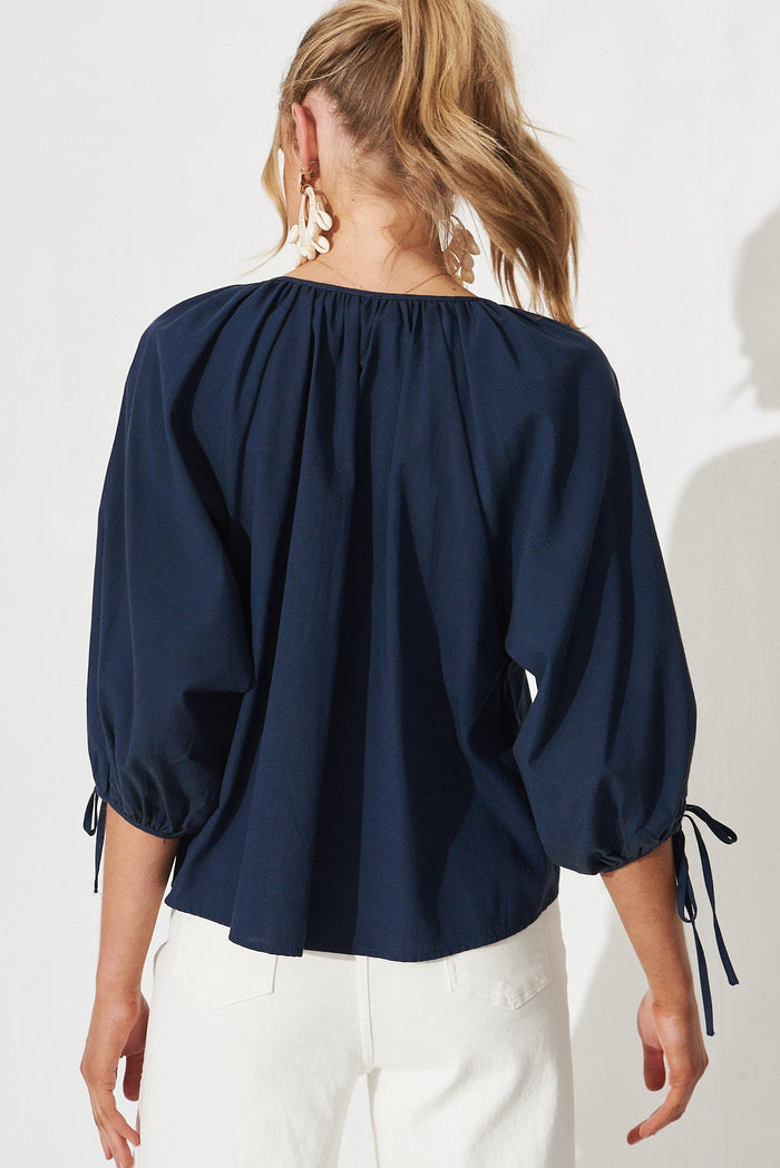 Acton Top In Navy - St Frock (Dev)