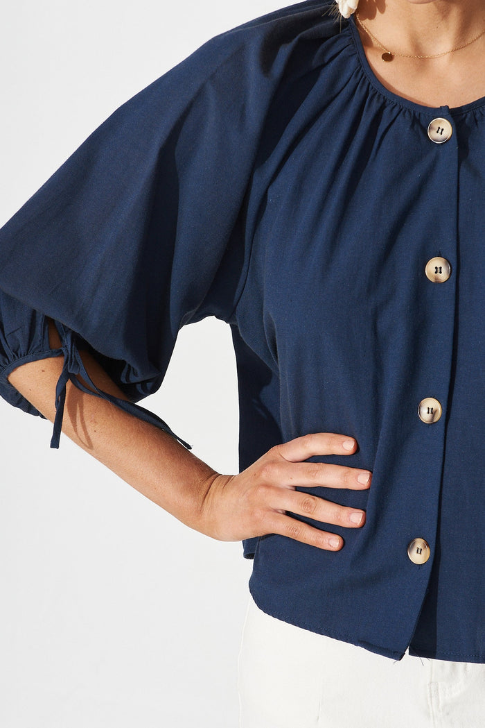 Acton Top In Navy - St Frock (Dev)