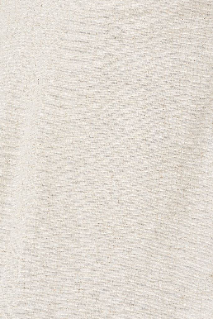 Hampstead Dress In Beige Linen Blend - fabric