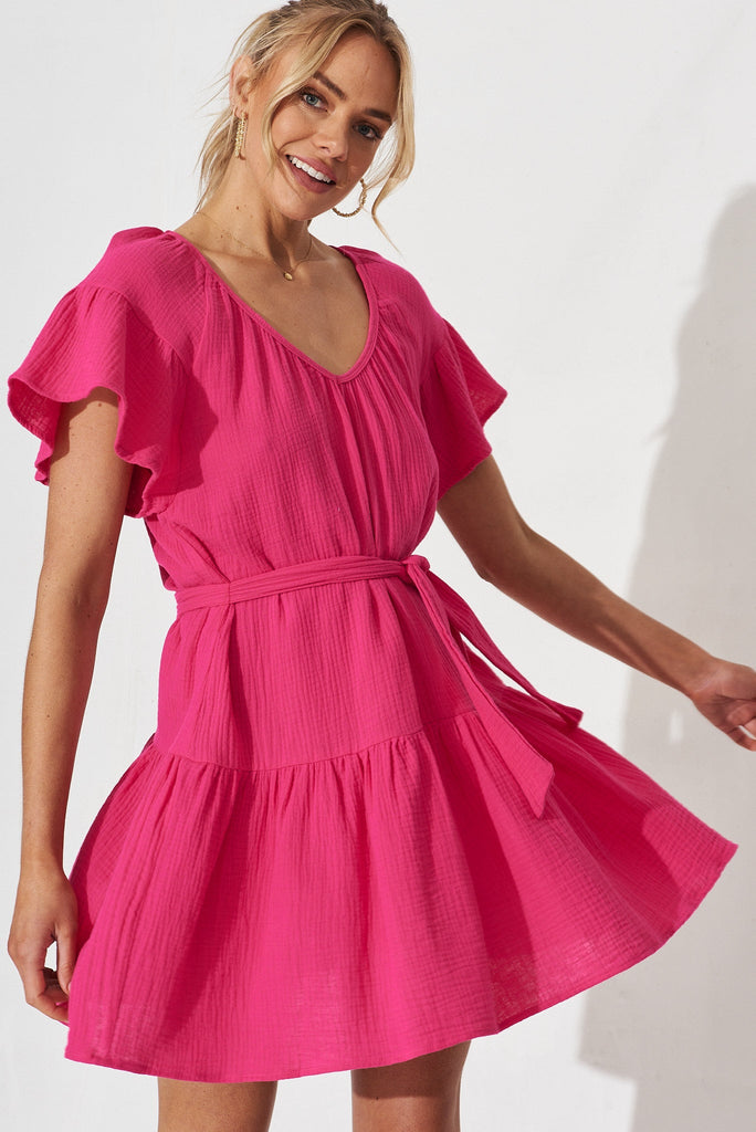 Henlow Dress In Pink - front