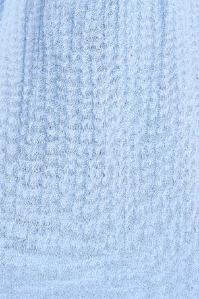 Chancery Top In Blue Cotton - St Frock (Dev)