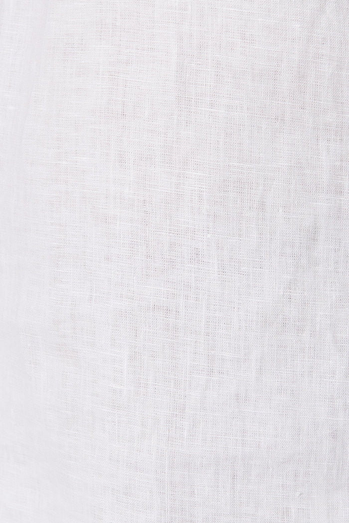 Millow Dress In White Linen - fabric