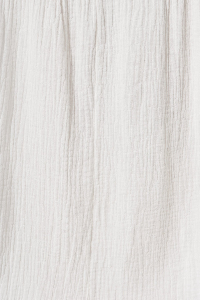 Goodge Maxi Skirt In White Cotton - fabric