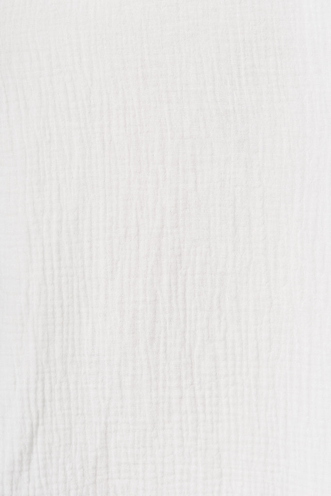 Stratford Midi Dress In White - fabric