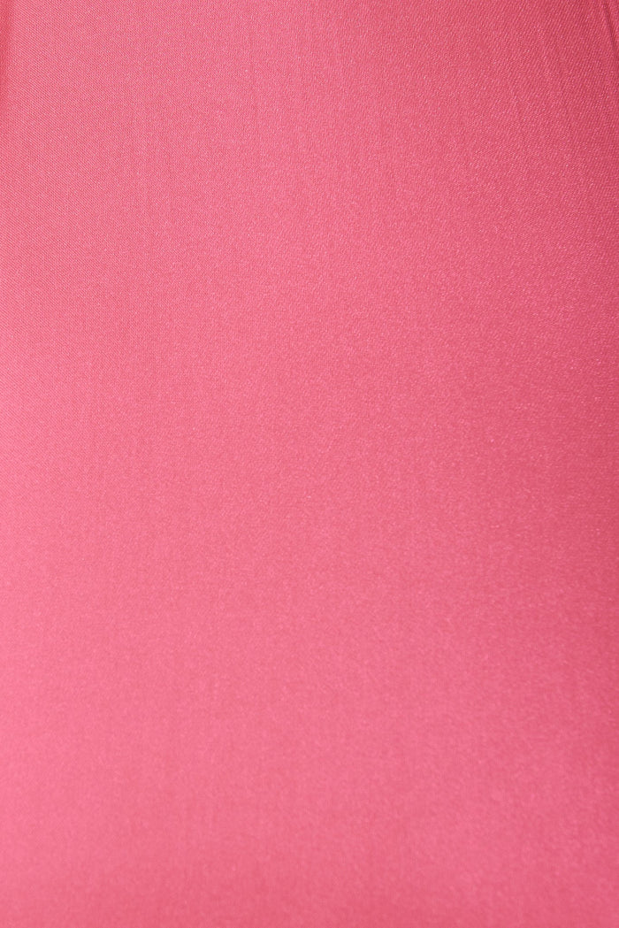 Fenwick Midi Dress In Pink Satin - fabric