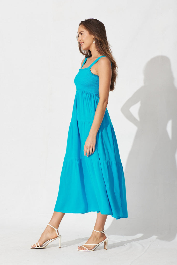 Jamila Maxi Dress In Blue - side