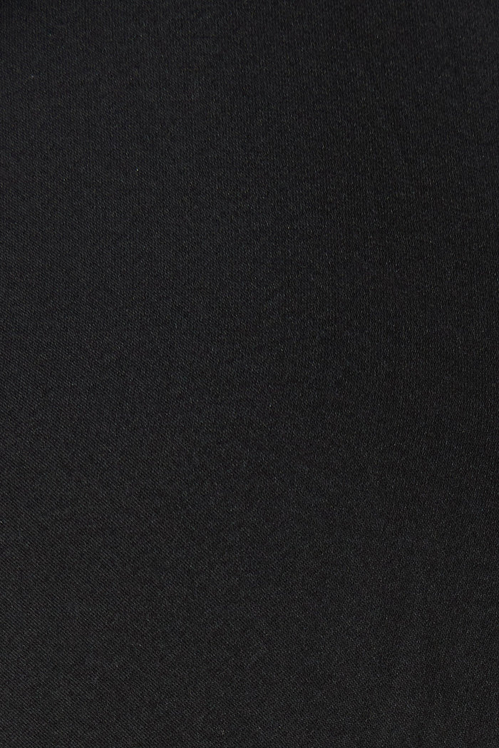 Fenwick Midi Dress In Black Satin - fabric
