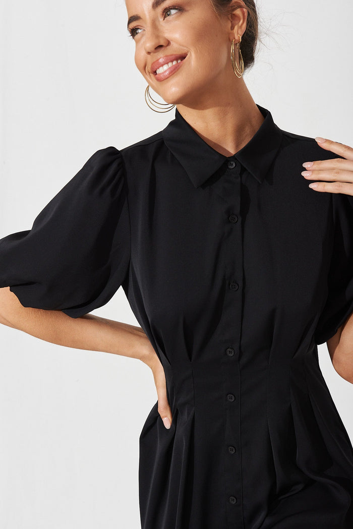 Take Charge Dress In Black - detail