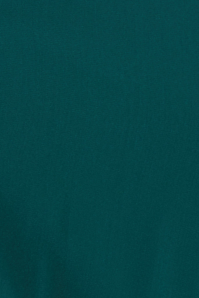 Take Charge Dress In Emerald - fabric