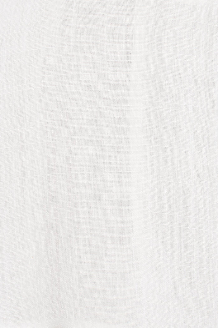 Coventry Maxi Shirt Dress In White - fabric