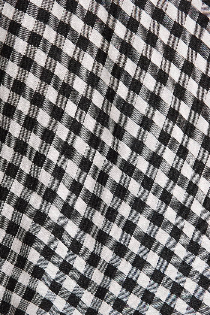 Elysse Dress In Black And White Gingham - fabric