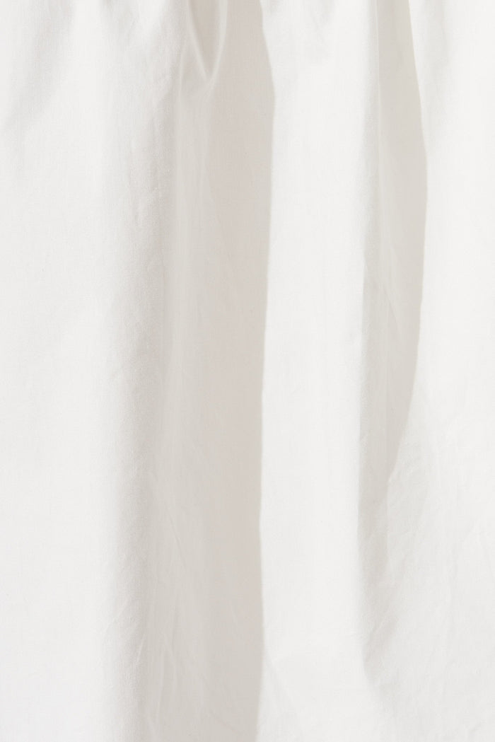 Avellino Midi Dress In White Cotton - fabric