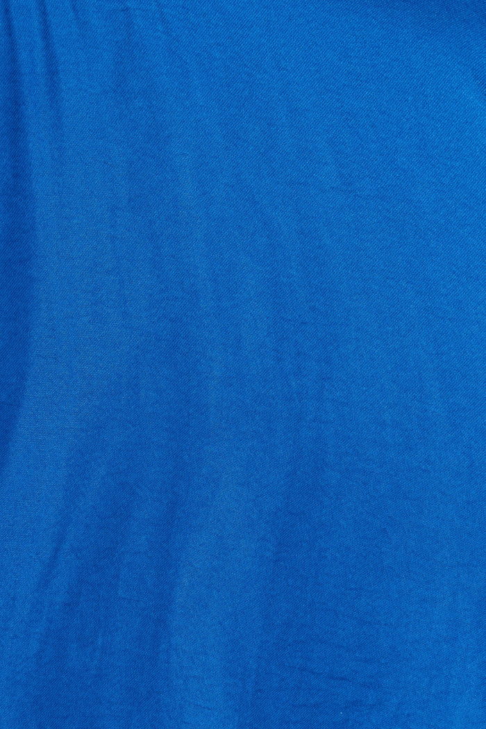 Fenwick Midi Dress In Blue Satin - fabric
