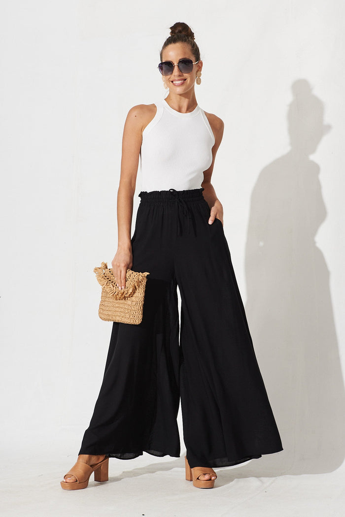 Mariah Pants In Black - full length