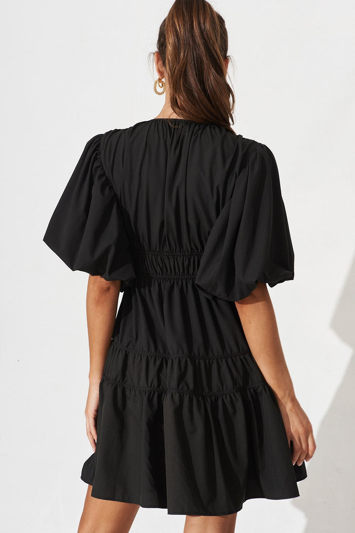 Amarini Dress In Black - back