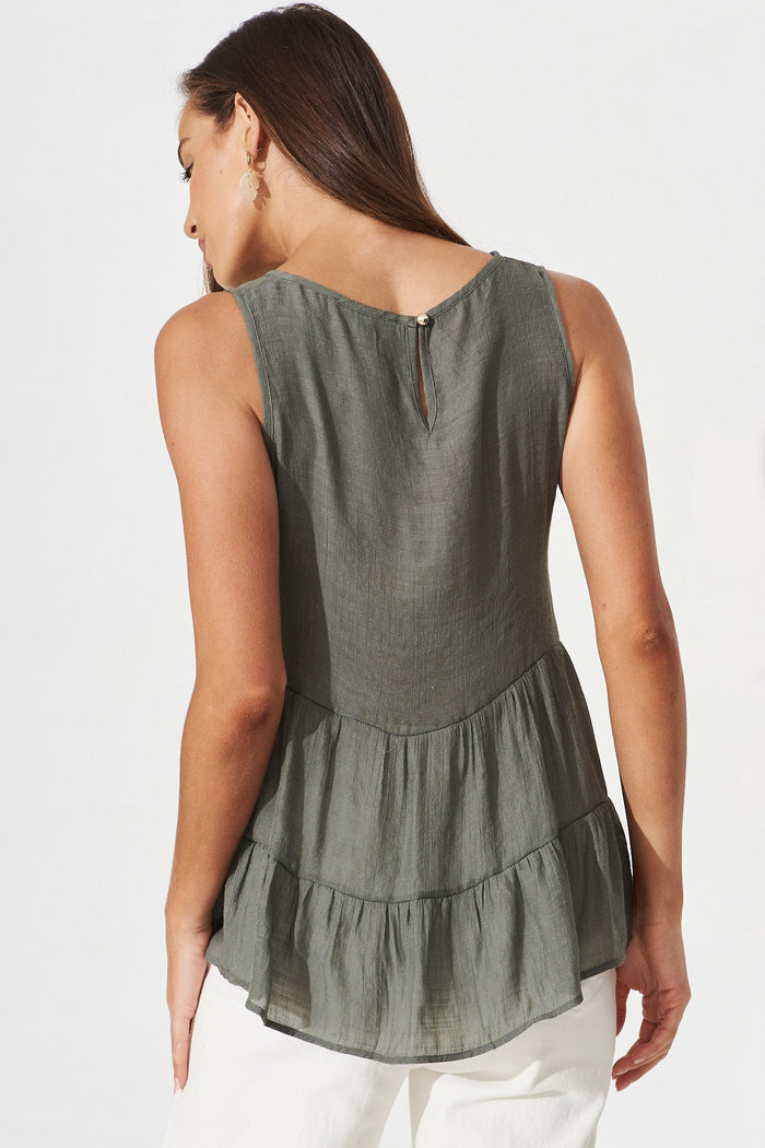 Plymouth Top In Khaki - back