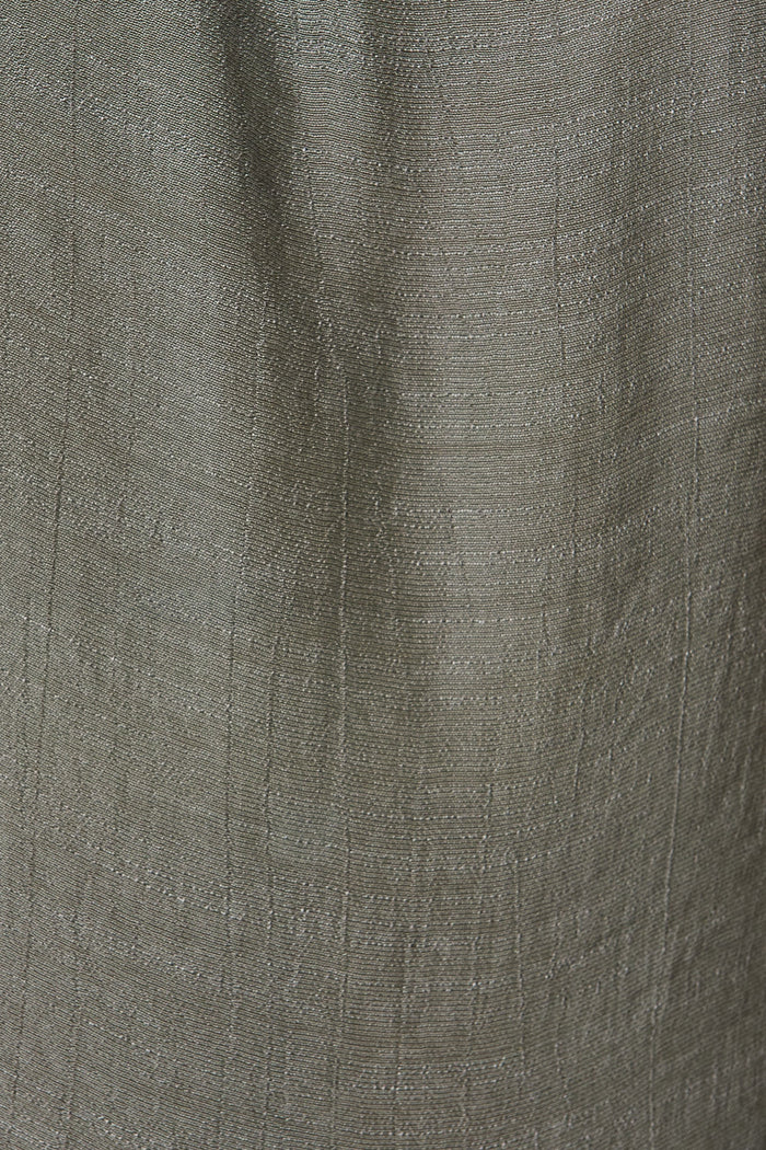 Plymouth Top In Khaki - fabric