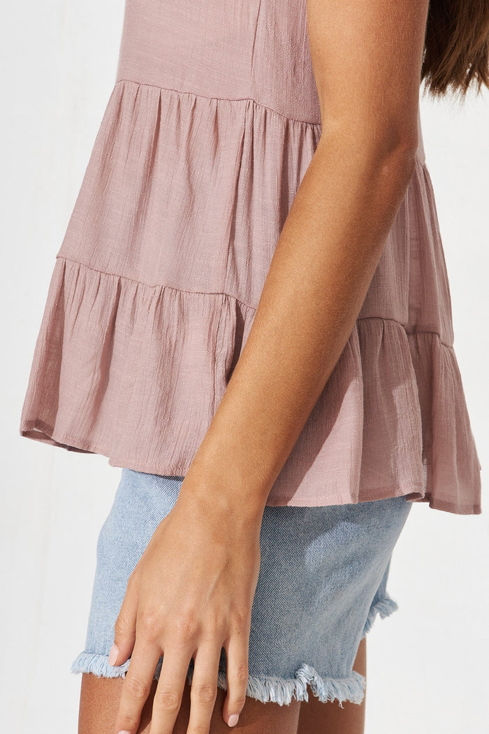Plymouth Top In Blush - detail