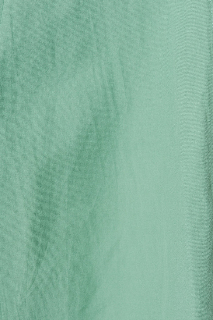 Angelica Midi Dress In Green Cotton - fabric
