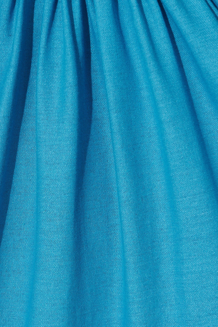 Bombala Dress In Blue Linen Blend - St Frock (Dev)