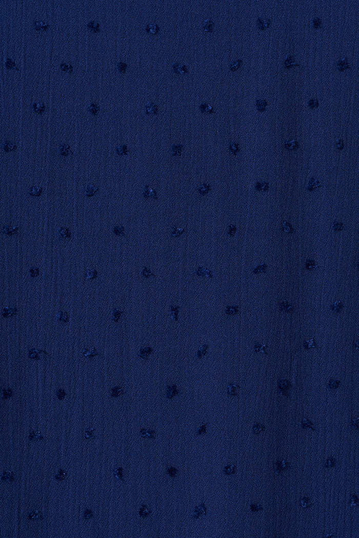 Gregorya Midi Dress In Navy Swiss Dot - fabric