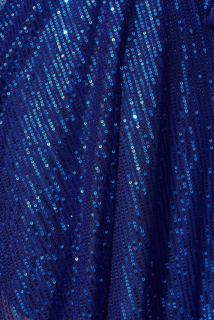 Amoretto Sequin Dress In Blue - St Frock (Dev)