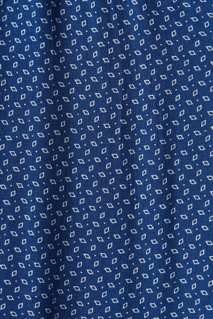 Analise Maxi Dress In Blue With White Spot - St Frock (Dev)