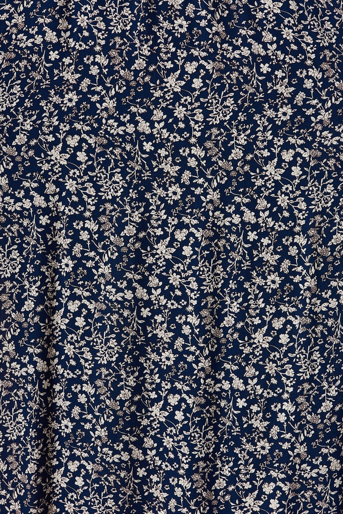Under The Sun Maxi Dress In Navy With Floral - fabric