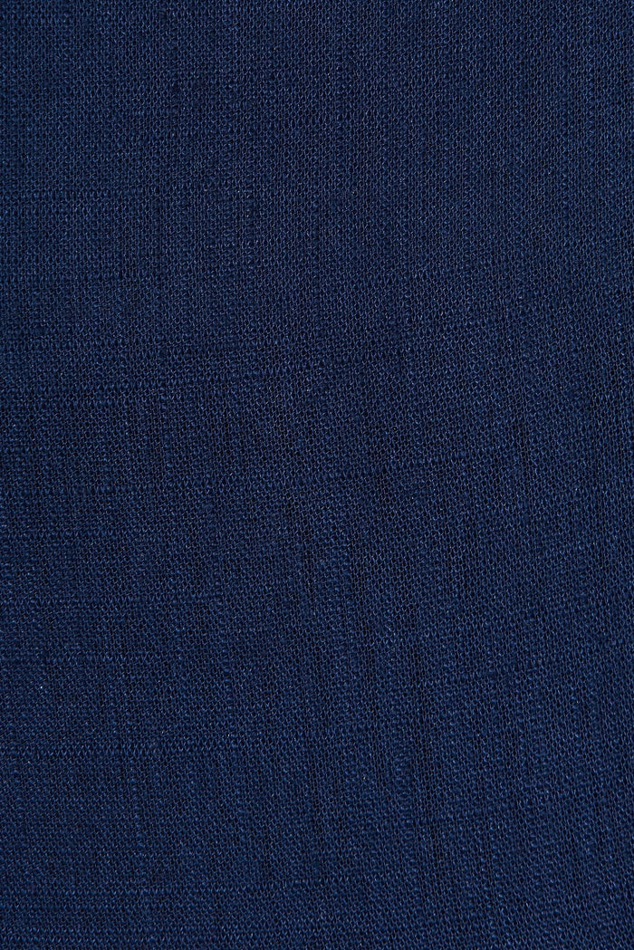 Austen Midi Skirt In Navy Linen Blend - St Frock (Dev)