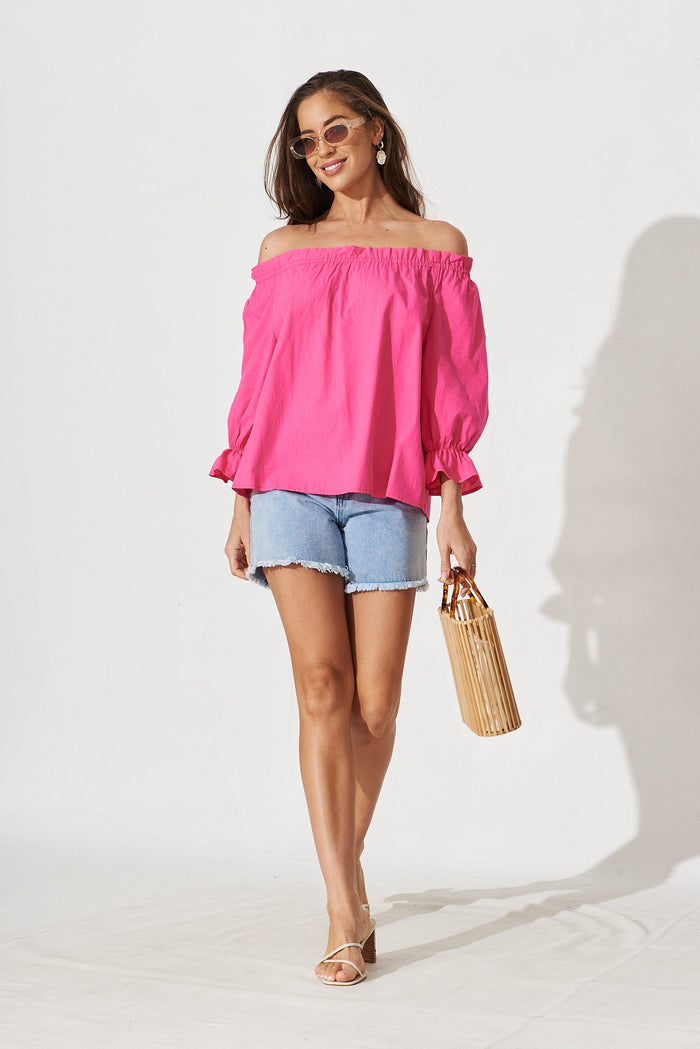 Rippon Top In Pink - full length