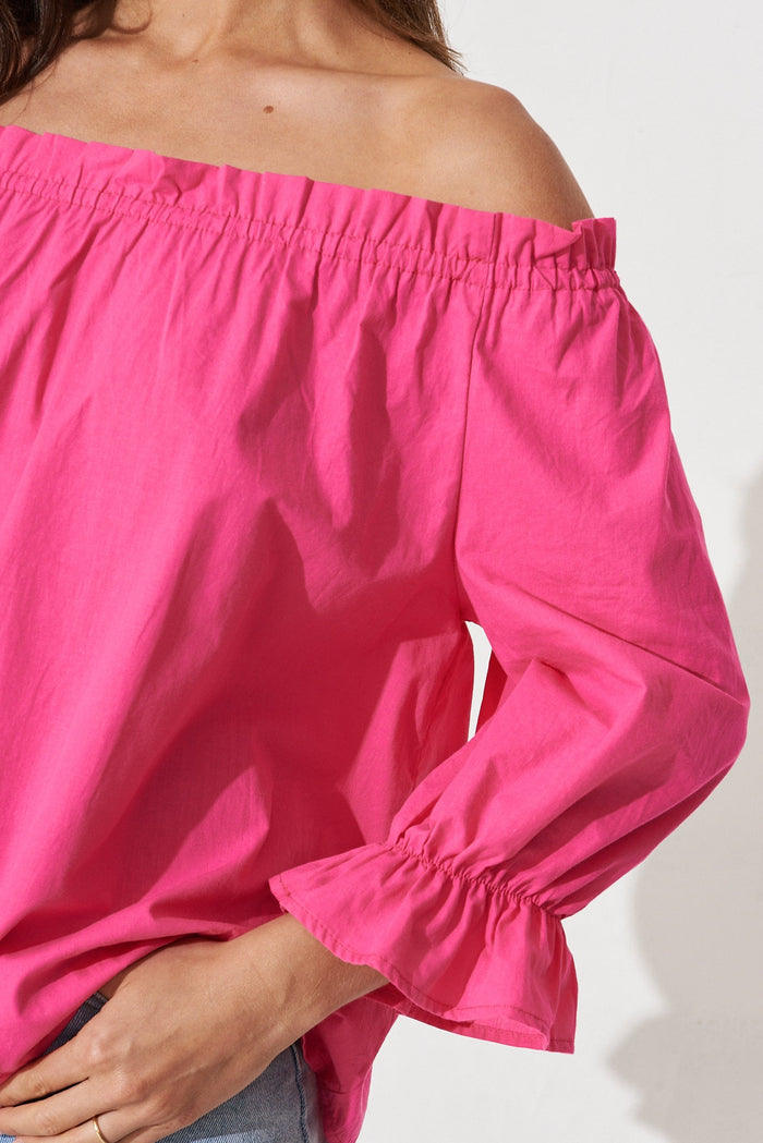 Rippon Top In Pink - detail