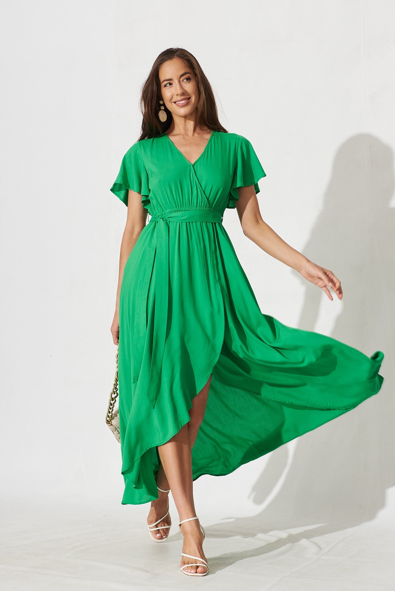 Lorelei Maxi Dress In Green - full length