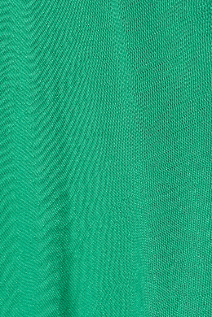 Selena Maxi Dress In Green - fabric
