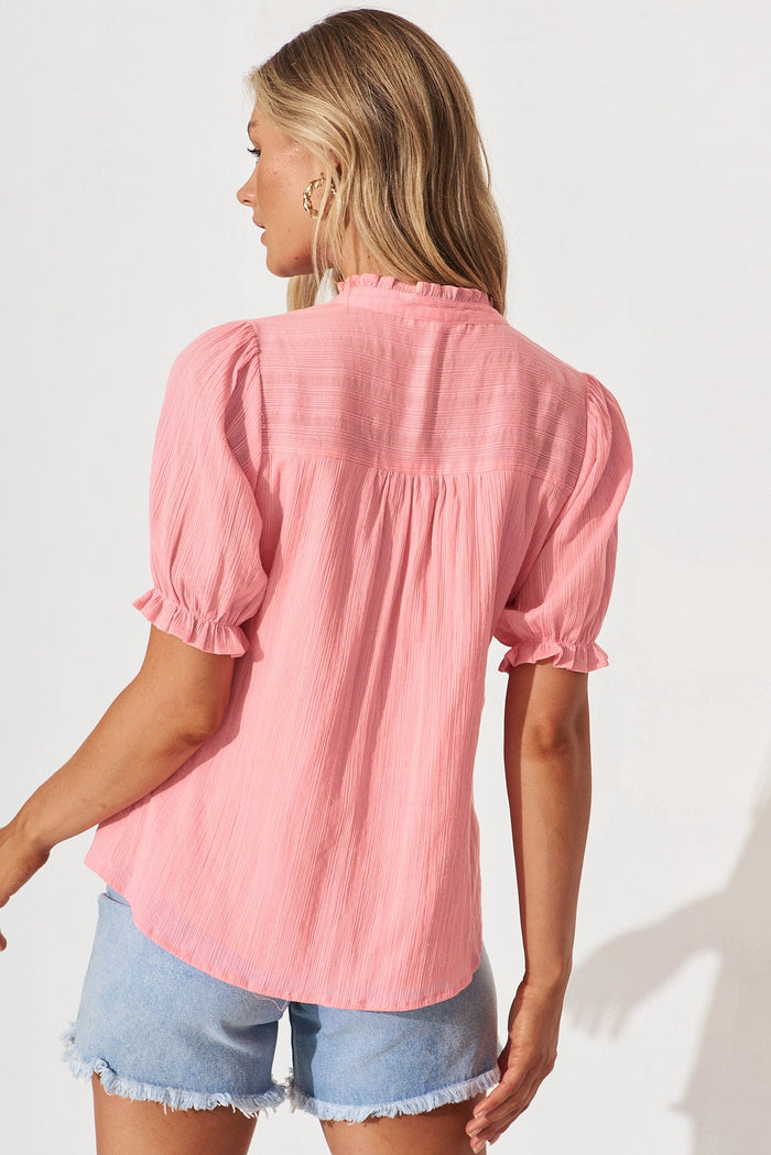 Venica Top In Pink - back