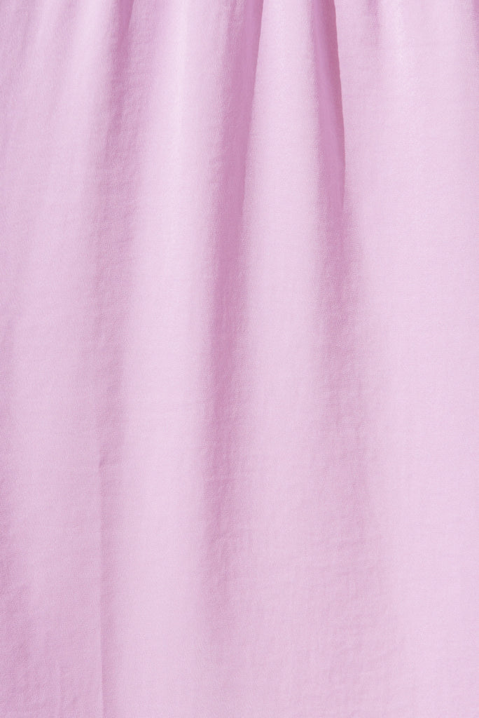 Jasmine Maxi Dress In Lilac Satin - fabric