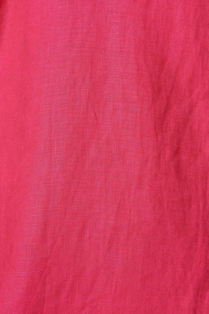 Azzurra Top In Hot Pink Linen - St Frock (Dev)