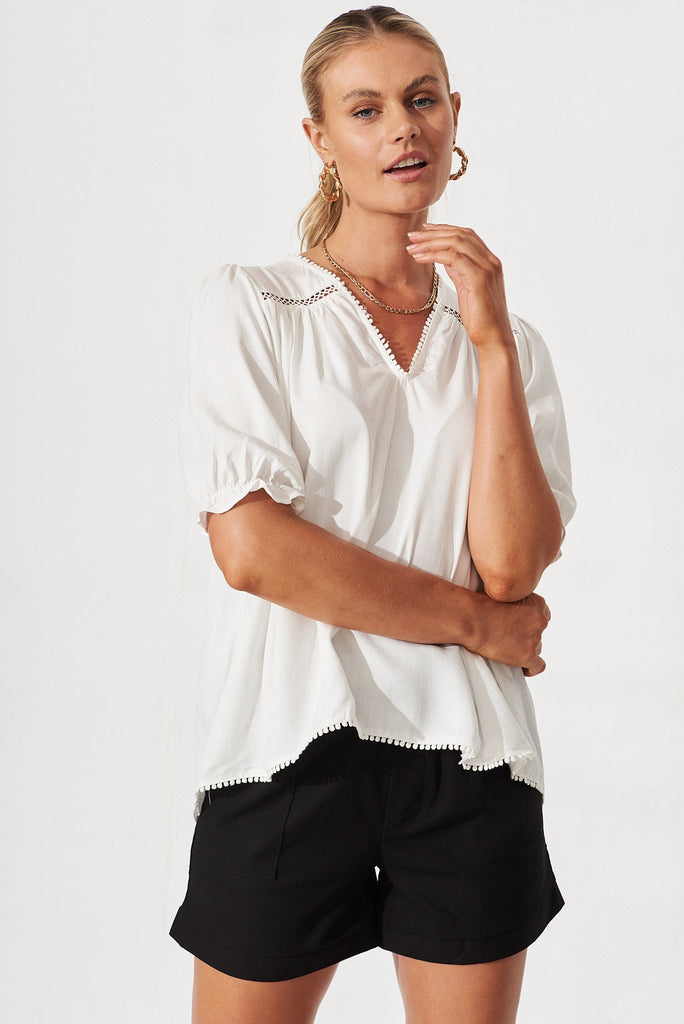 Teresa Top in White - front