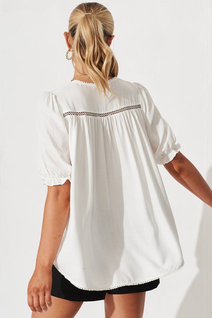 Teresa Top in White - back